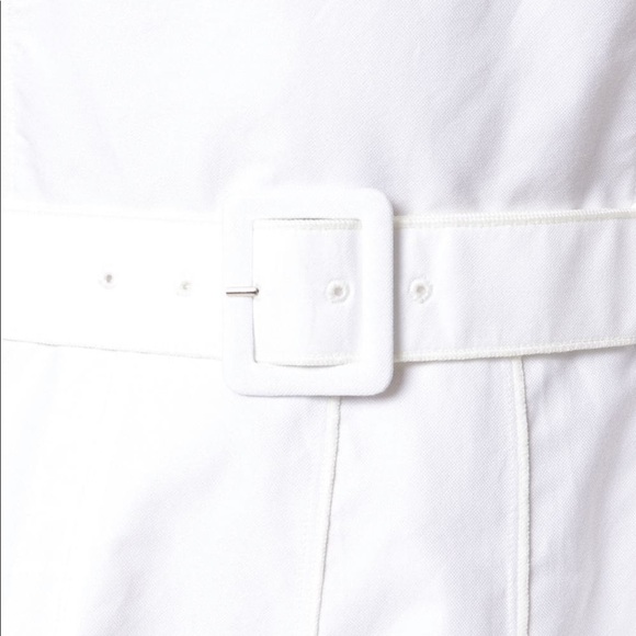 Marc Jacobs White Mid-Length Pleated Belted Dress - Picture 5 of 6